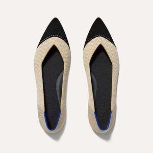 Rothy's The Point II - Cream Herringbone Size 9.5